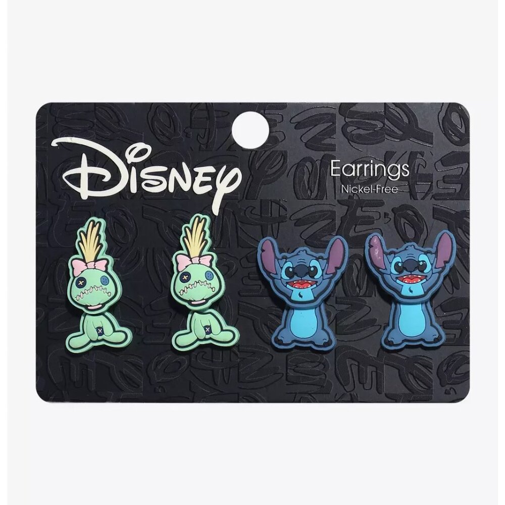 Disney Stitch Scrump Front/Back Earring Set - NWT